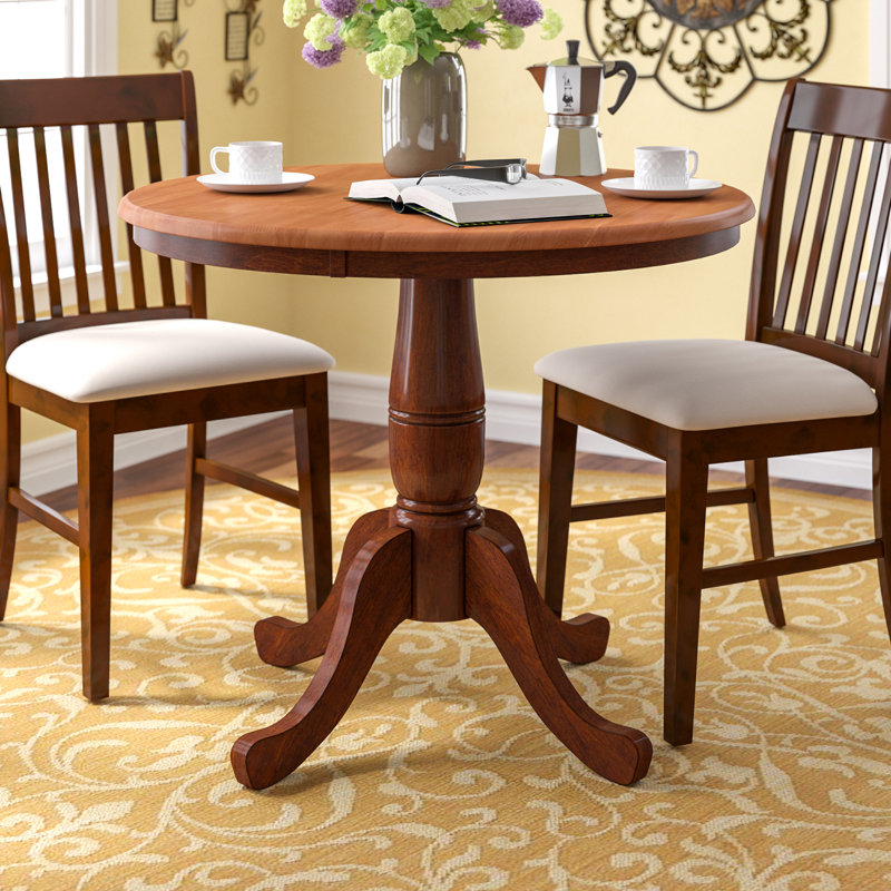 Charlton Home® Doylan Rubberwood Solid Wood Dining Table & Reviews